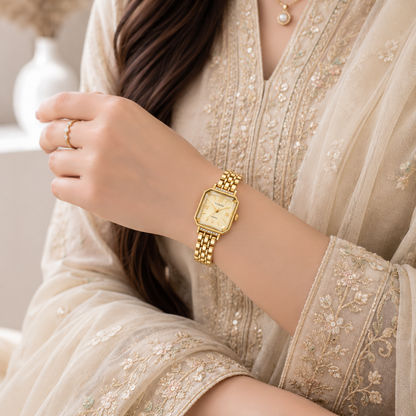 Golden Roman Elegance Watch