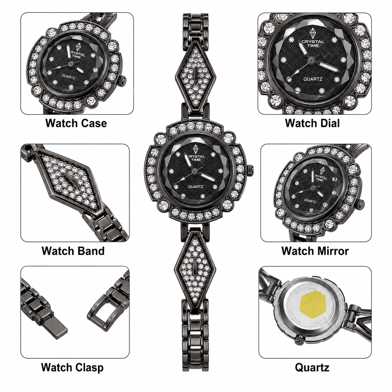 Royal Noir Timepiece Watch