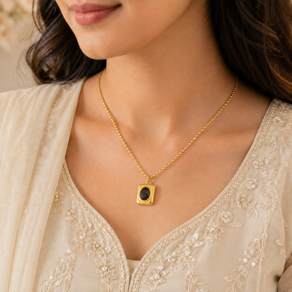 Midnight Gem Pendant Necklace
