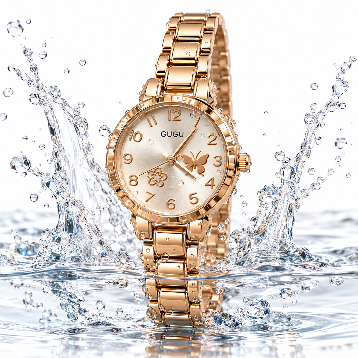Butterfly Bloom Rose Gold Watch