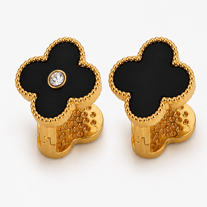 Double-Sided Clover Stud Earrings