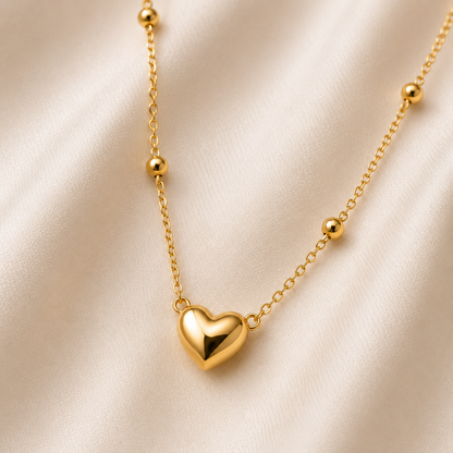 Sparkling Unique Heart Design Necklace