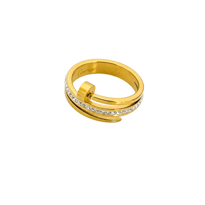Crystal Nail Wrap Ring