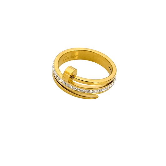 Crystal Nail Wrap Ring