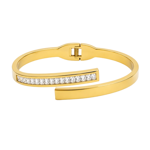 Crystal Open Cuff Bracelet