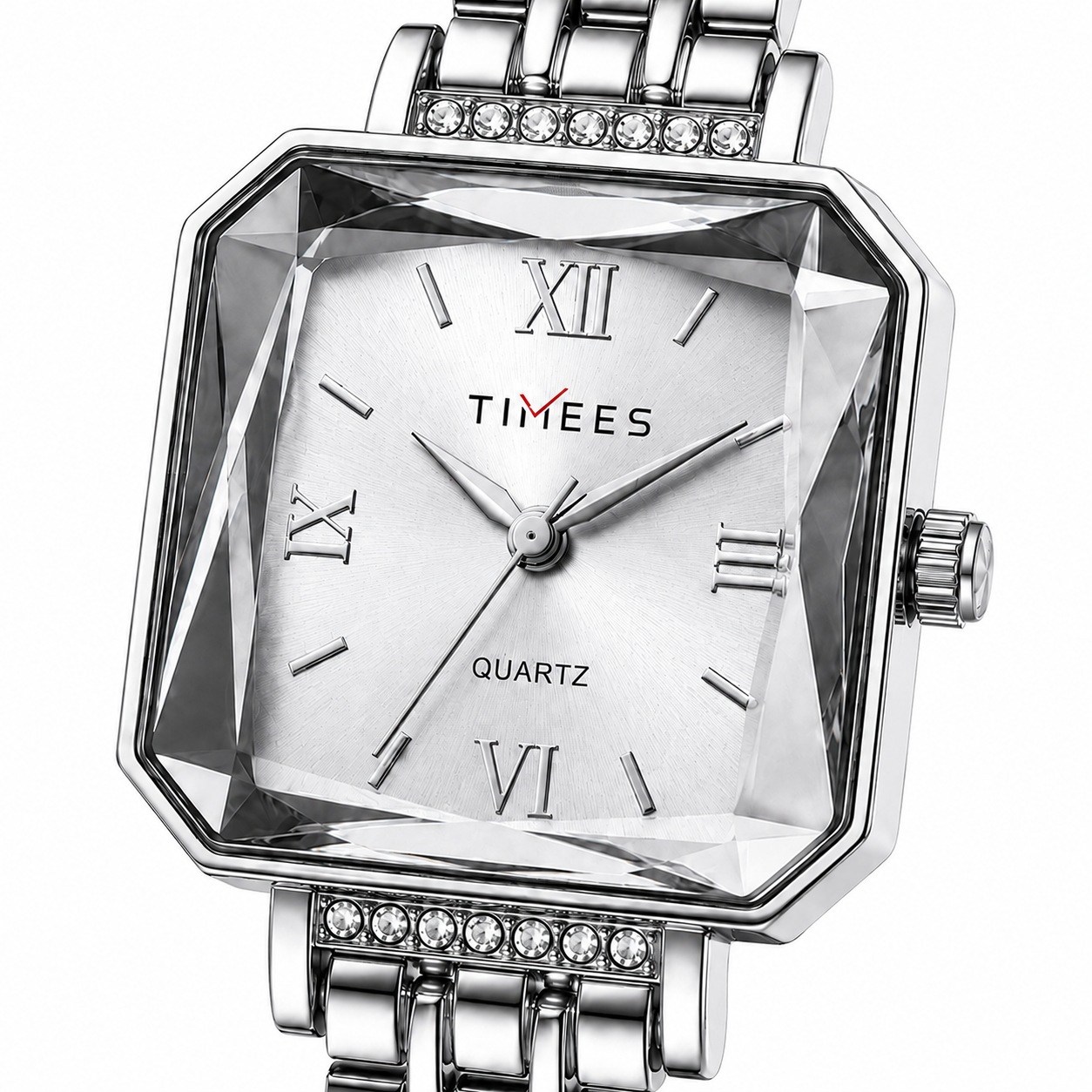 Faceted Square Bracelet Watch