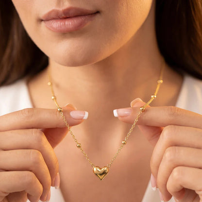 Sparkling Unique Heart Design Necklace