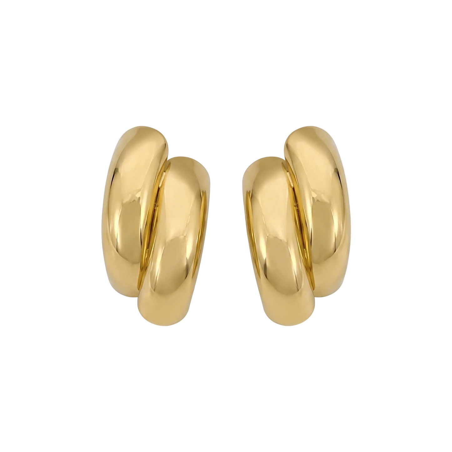 Twin Sculpted Bar Earrings
