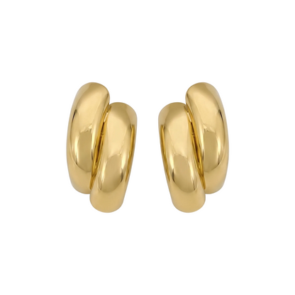 Twin Sculpted Bar Earrings
