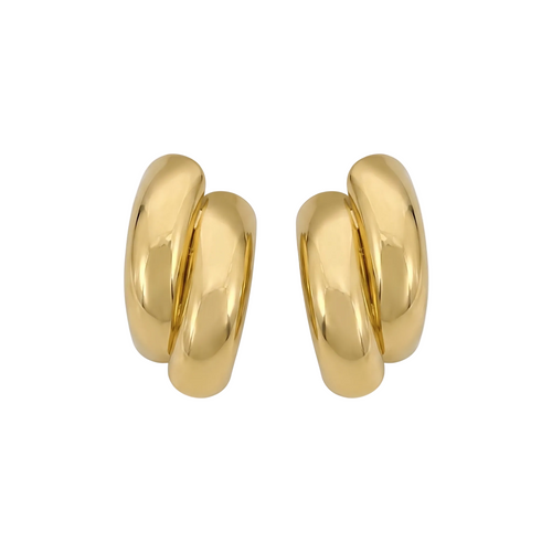 Twin Sculpted Bar Earrings