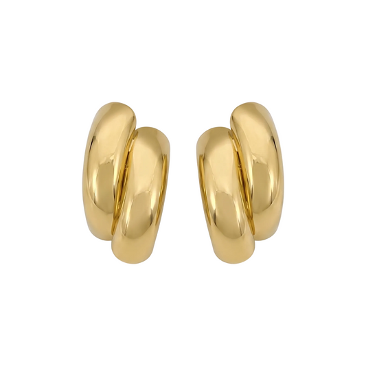 Twin Sculpted Bar Earrings