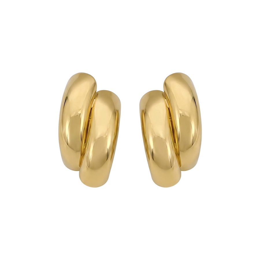 Twin Sculpted Bar Earrings