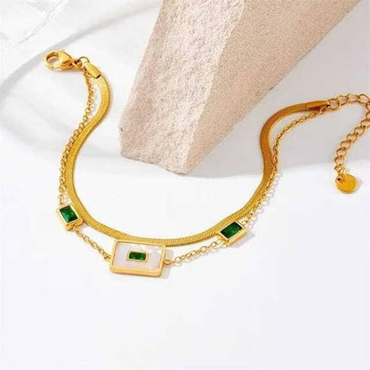 Emerald Pearl Bracelet